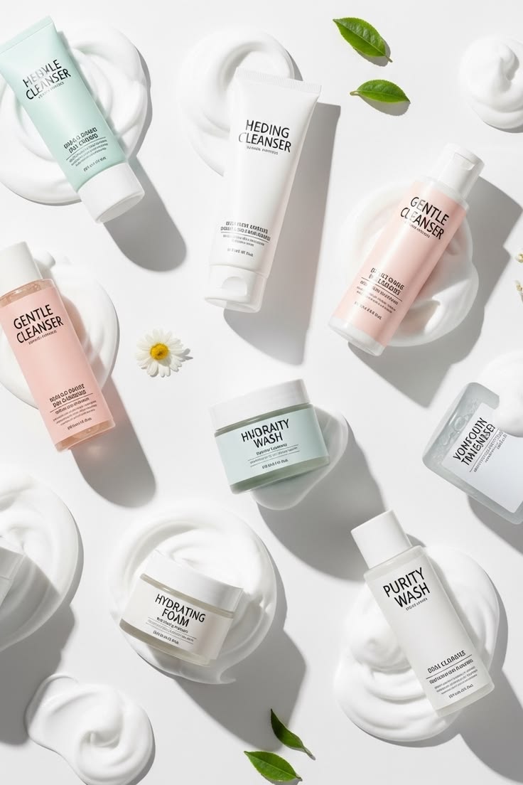 Gentle face wash and cleansers for healthy glowing skin