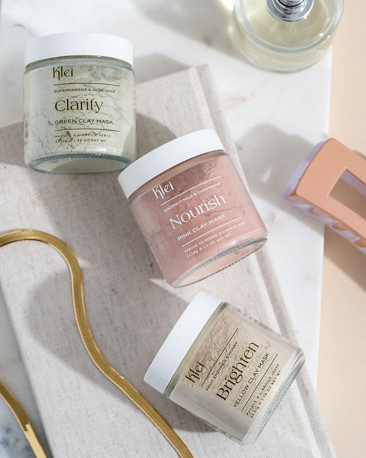 Face mask and scrub collection for smooth glowing skin
