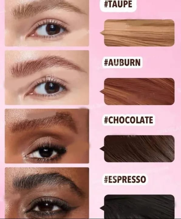 Angled Brush And Liquid Eyebrow Gel Pen For Daily Makeup