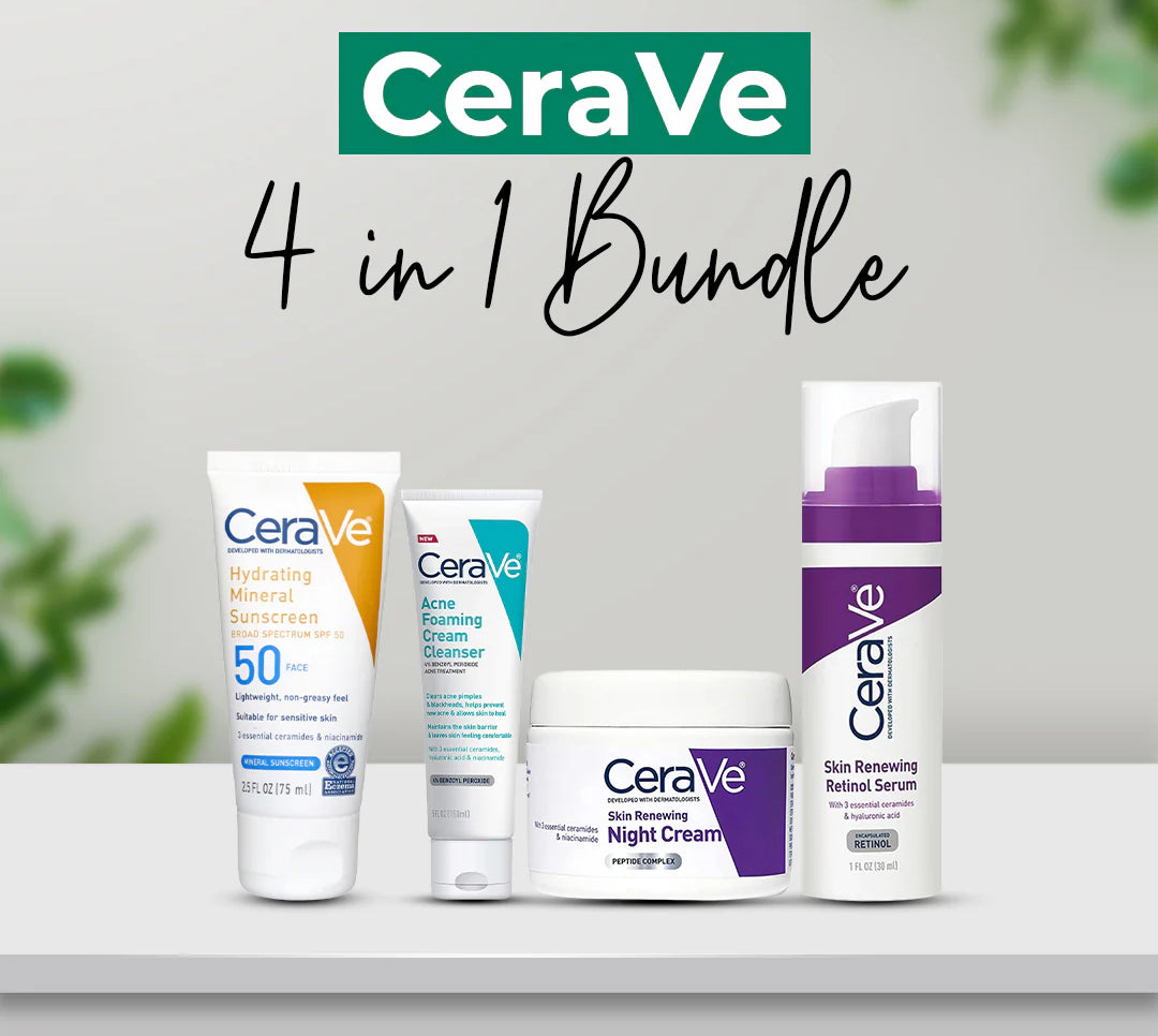 Complete Skincare Combo Kit – Sunscreen , Acne Cleanser,  Serum & Night Cream