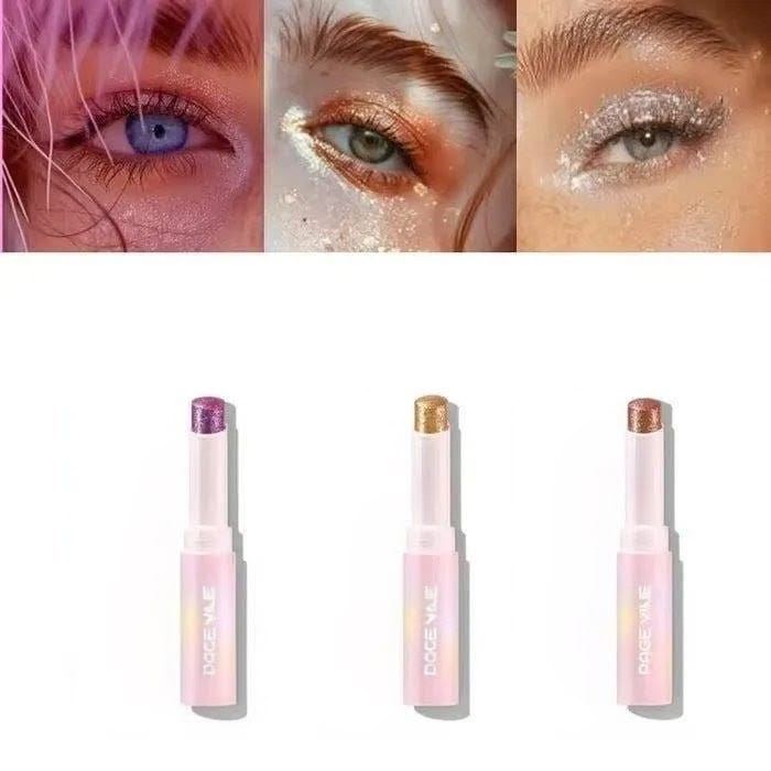 Jelly Highlighter Stick Glitter Eyeshadow, Lip Balm & Face Highlighter