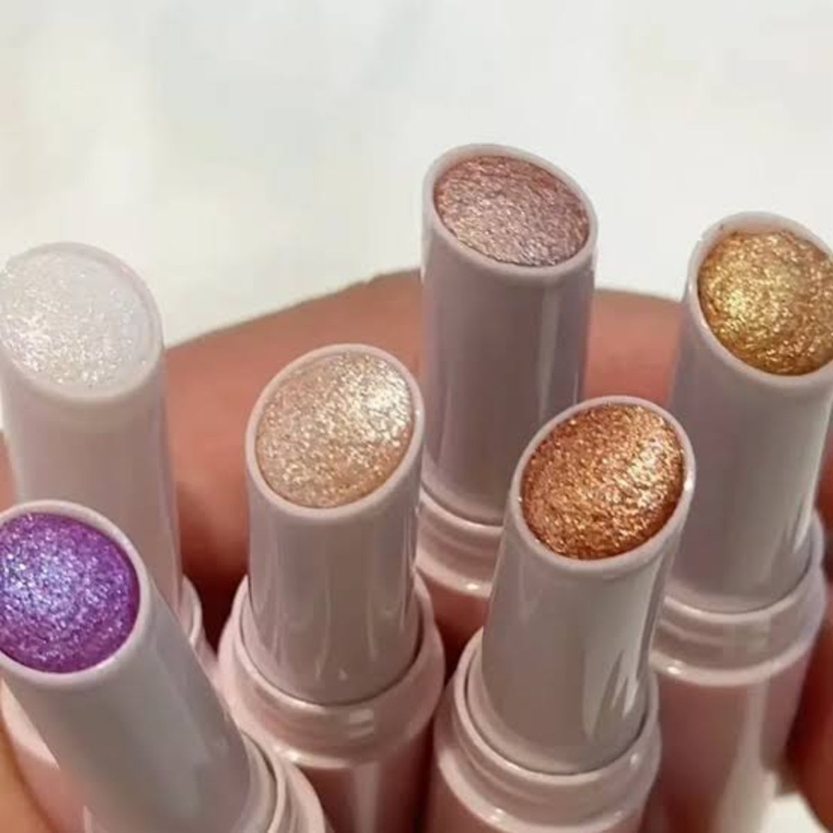 Jelly Highlighter Stick Glitter Eyeshadow, Lip Balm & Face Highlighter