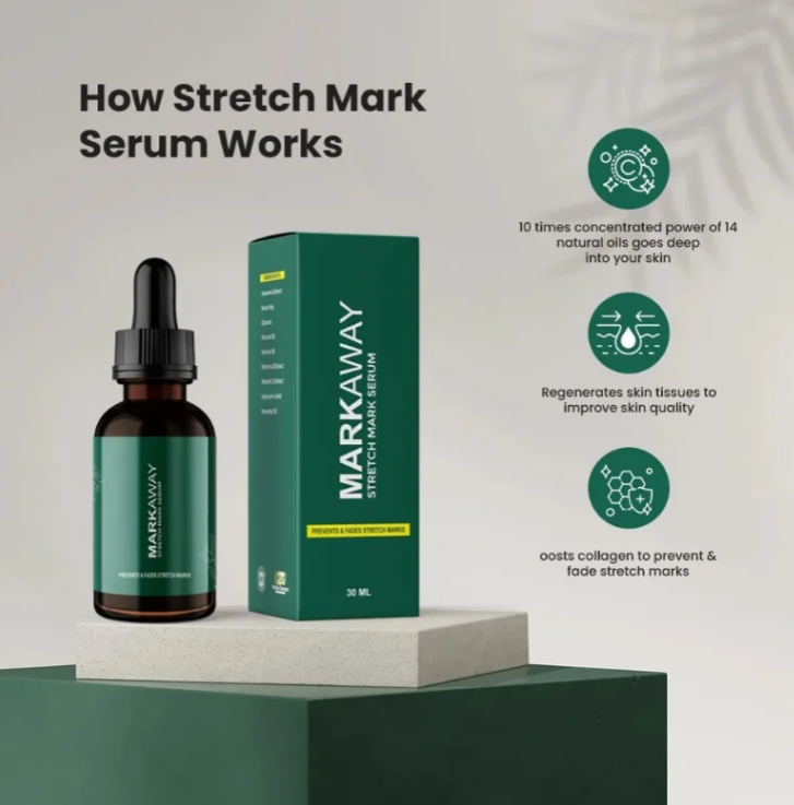 Stretch Mark Serum Herbal Formula for Scars & Skin Elasticity