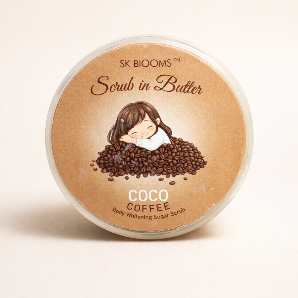 Blooms Coco Coffee Scrub in Butter