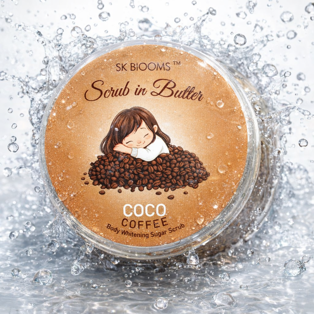 Blooms Coco Coffee Scrub in Butter