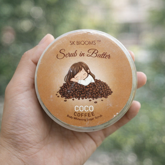 Blooms Coco Coffee Scrub in Butter